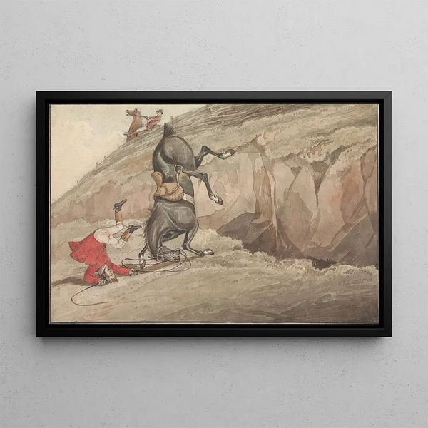 Henry Thomas Alken - Doing the Thing and the Thing Done The Down Leap Done.webp