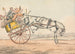 Entdeckungen im Sport oder die Leiden der Fahrt, Sie entdecken, dass die Zügel unter seinem Schwanz sind - Henry Thomas Alken — Ansicht des Kunstwerks