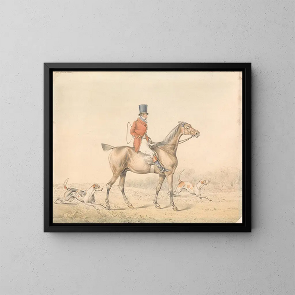 Le Couverture Hack - Henry Thomas Alken — gerahmtes Bild an der Wand