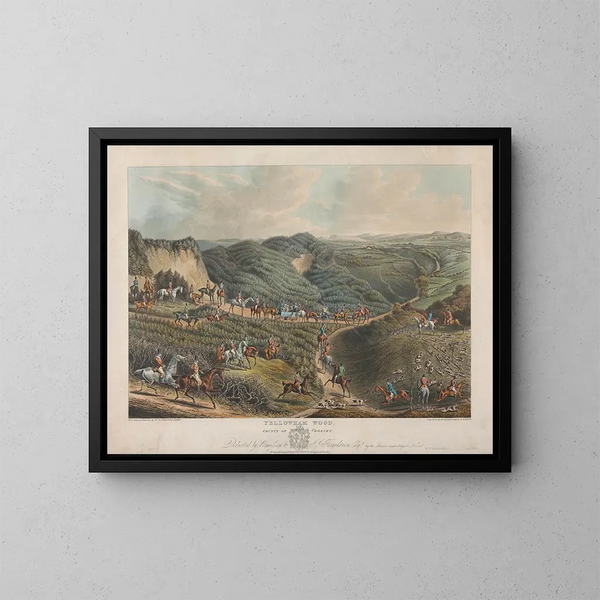 Holz von Yellowham - Henry Thomas Alken — gerahmtes Bild an der Wand