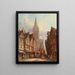 Markt am Tag in Honfleur, Normandie - Henry Thomas Schafer — gerahmtes Bild an der Wand