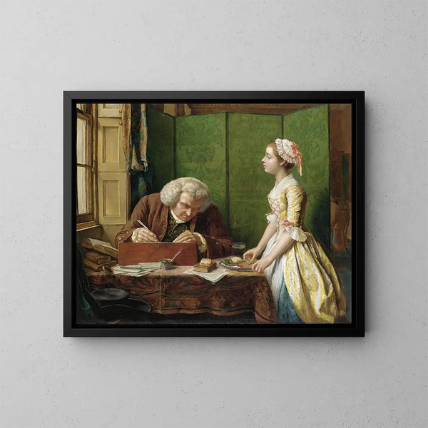 Dr Johnson in den Höhlen - Henry Wallis — gerahmtes Bild an der Wand