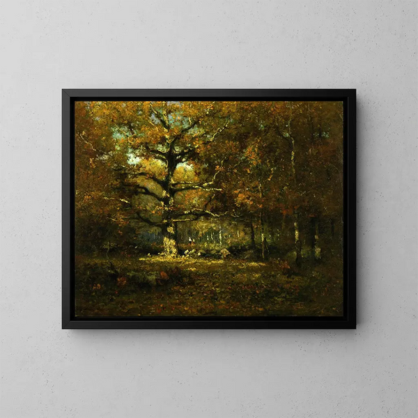 Holz des Connecticut-Gemäldes - Henry Ward Ranger — gerahmtes Bild an der Wand