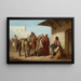 Szene orientalisch, Verkauf von Pferden - Henryk Pillati — gerahmtes Bild an der Wand