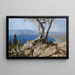 Vue du lac avec bord rocheux, vue du port avec bord rocheux - Henryk Siemiradzki — gerahmtes Bild an der Wand