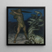 Hercule und die Hydra - Franz von Stuck — gerahmtes Bild an der Wand