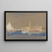 La Salute und den Dogenpalast vom Bassin de Saint-Marc aus - Hercules Brabazon Brabazon — gerahmtes Bild an der Wand