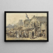 Kermesse à Leeuwarden avec l'Oldenhove en arrière-plan - Herman Frederik Carel Ten Kate — gerahmtes Bild an der Wand