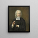 Justus Tjeenk 1730-82, einer der Gründer der Zeeuws Genootschap Zeeland Society, Minister in Vlissingen - Herman Frederik van Hengel — gerahmtes Bild an der Wand