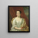 Margaretha Leuveling 1738-83 Ehefrau von Justus Tjeenk - Herman Frederik van Hengel — gerahmtes Bild an der Wand