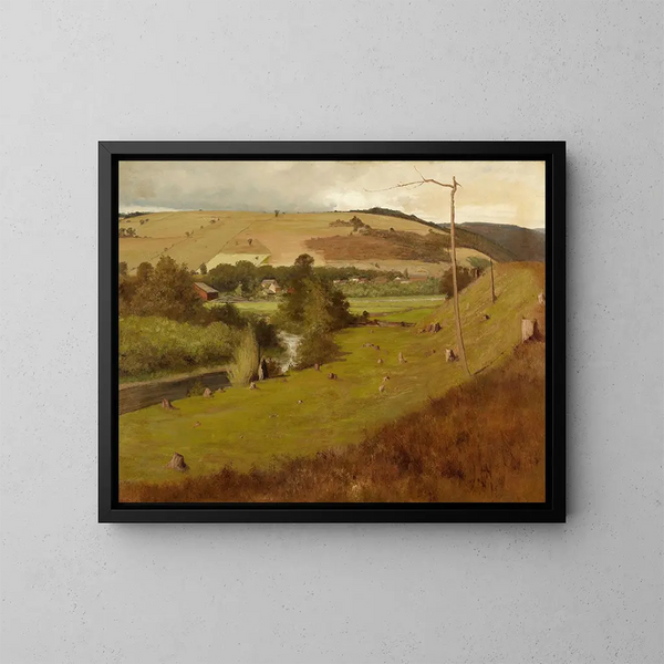 Landschaftsbild aus Neuengland - Herman Hartwich — gerahmtes Bild an der Wand