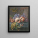Früchte mit einem Schmetterling und einer Schnecke - Herman Henstenburgh — gerahmtes Bild an der Wand