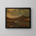 Vue de rivière avec ferry - Herman Saftleven — gerahmtes Bild an der Wand