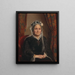 Portrait der Gräfin Julie Louise Sophie Trampe geb. Gräfin Ahlefeldt Laurvigen - Herman Siegumfeldt — gerahmtes Bild an der Wand