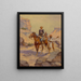 Patrouille am Rio Grande - Herman Wendelborg Hansen — gerahmtes Bild an der Wand