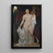 Feminines Nacktbild mit dem Tod als Allegorie der Eitelkeit - Hermann Behrens — gerahmtes Bild an der Wand