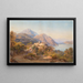 Eine Sommerabend am Lago Maggiore - Hermann David Salomon Corrodi — gerahmtes Bild an der Wand