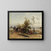 eines Camps in einer Oase - Hermann David Salomon Corrodi — gerahmtes Bild an der Wand