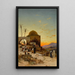 Abendgebete im Freien vor Jerusalem - Hermann David Salomon Corrodi — gerahmtes Bild an der Wand