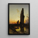 Sonnenuntergang über den Ruinen - Hermann David Salomon Corrodi — gerahmtes Bild an der Wand