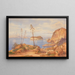 Ansicht der Insel Nisida im Golf von Puzzuoli - Hermann David Salomon Corrodi — gerahmtes Bild an der Wand