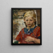 Portrait einer Mädchen - Hermann Groeber — gerahmtes Bild an der Wand