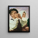 Spieler mit Harmonika - Hermann Groeber — gerahmtes Bild an der Wand
