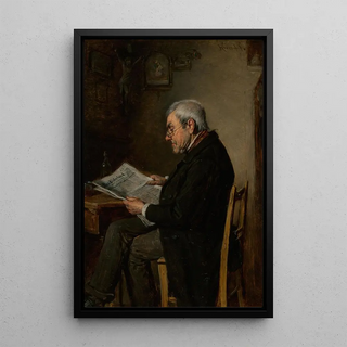 Hermann Kern - A gentleman reading a newspaper.webp