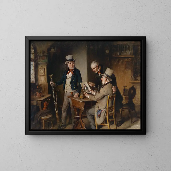 Der Fagottspieler - Hermann Kern — gerahmtes Bild an der Wand