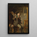 Jagdpartner-Gemälde - Hermann Kern — gerahmtes Bild an der Wand