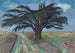 Großes Baum-Gemälde zwischen Feldern bei Montauban - Hermann Lismann — Ansicht des Kunstwerks