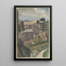 Pitigliano - Hermann Lismann — gerahmtes Bild an der Wand