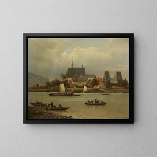 Hermann Meyerheim - The Island Of Niederwerth On The Rhine Near Koblenz.webp