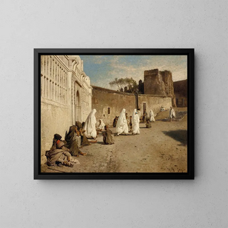 Hermann Ottomar Herzog - Entrance into the Alhambra Spain.webp