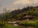 "Ferme am Bachufer" - Hermann Ottomar Herzog — Ansicht des Kunstwerks