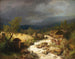 Mühle an einem Bach - Hermann Ottomar Herzog — Ansicht des Kunstwerks