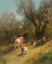 Sommerweide im Chester County - Hermann Ottomar Herzog — Ansicht des Kunstwerks