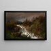 Cascade in Telemarken, Norwegen - Hermann Ottomar Herzog — gerahmtes Bild an der Wand