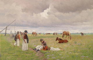 Hermann Reisz - Junge Hirten in der Puszta.webp