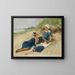 Ein Sommertag in den Dünen - Hermann Seeger — gerahmtes Bild an der Wand