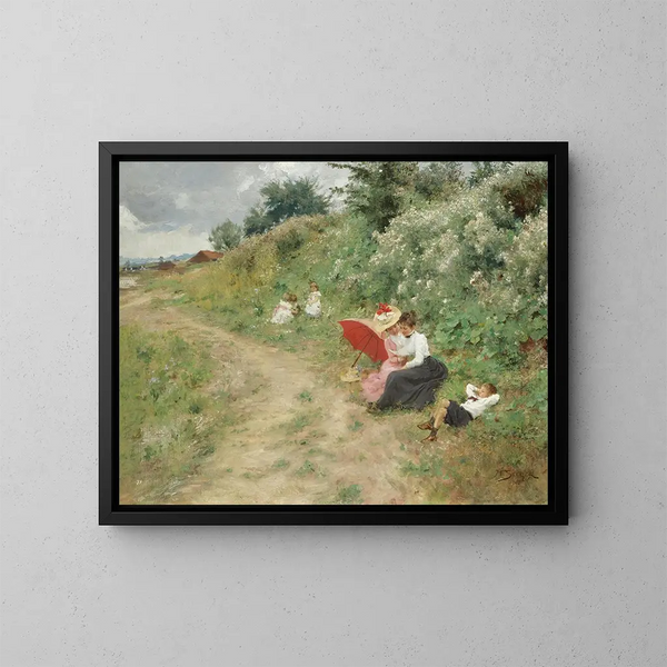 Eine Sommertour - Hermann Seeger — gerahmtes Bild an der Wand