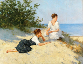 Hermann Seeger - In the dunes on the Baltic Sea shore.webp