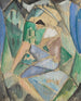 Kubistisches Figuren mit Häusern - Hermann Stenner — Ansicht des Kunstwerks