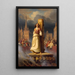 Tod von Jeanne d'Arc auf dem Scheiterhaufen - Hermann Stilke — gerahmtes Bild an der Wand