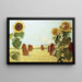 Sonnenblumen - Hermann Urban — gerahmtes Bild an der Wand