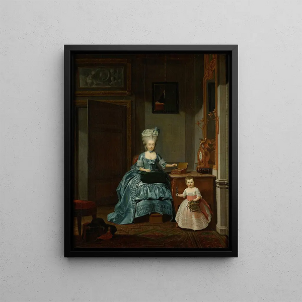 Hermanus Numan - Susanna van Collen ne Mogge and her daughter.webp