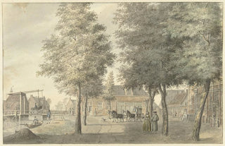Hermanus Petrus Schouten - Plein in het dorp Zuilen.webp