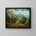 Landschaft mit einer Gießerei - Herri met de Bles — gerahmtes Bild an der Wand