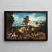 Landschaft mit der Flucht nach Ägypten - Herri met de Bles — gerahmtes Bild an der Wand