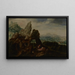 Saint Jérôme dans le désert - Herri met de Bles — gerahmtes Bild an der Wand